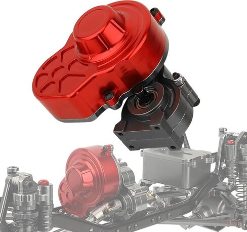 1/10 RC Alloy Transmission Case Gearbox with Steel Gear Assembled for SCX10 SCX10 II 90047 RC Crawler Car in Saudi Arabia