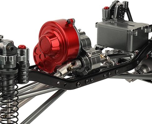 1/10 RC Alloy Transmission Case Gearbox with Steel Gear Assembled for SCX10 SCX10 II 90047 RC Crawler Car in Saudi Arabia