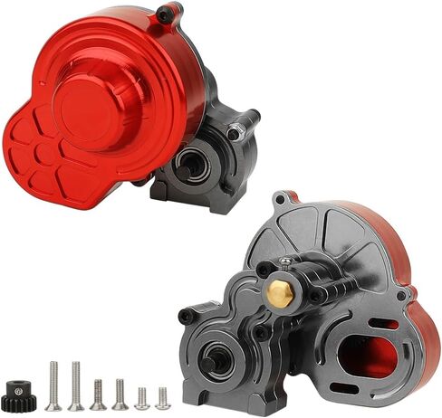 1/10 RC Alloy Transmission Case Gearbox with Steel Gear Assembled for SCX10 SCX10 II 90047 RC Crawler Car in Saudi Arabia