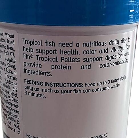 Top Fin Color-Enhancing Tropical Pellets for Tropical Fish 1-2.2 oz (62.3g) in Kuwait