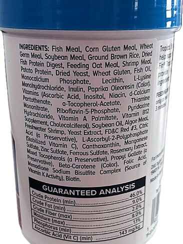 Top Fin Color-Enhancing Tropical Pellets for Tropical Fish 1-2.2 oz (62.3g) in Kuwait