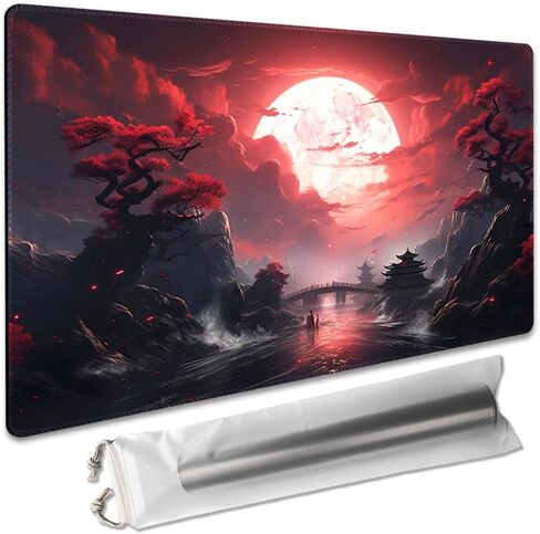 Board Game 14x24in MTG Playmat Compatible for OCG CCG RPG TCG Playmats (Blood Moon Secrets) in Kuwait
