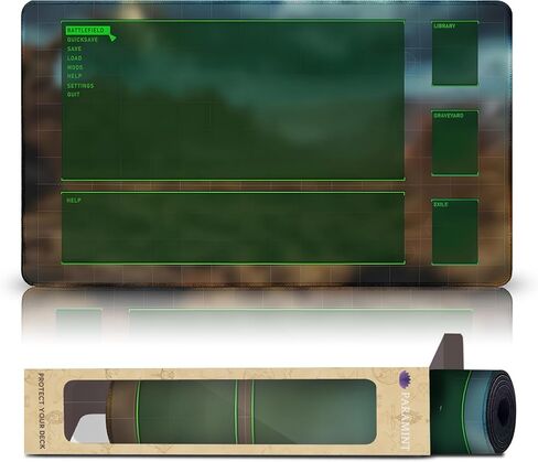 Stained Glass Apocalypse - 24x14 Stitched MTG Playmat in Saudi Arabia