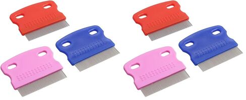 3Pcs Grooming Kit with Handle: Flea Remover Combs for Long Hair Dogs and Cats (Random Color) in Saudi Arabia