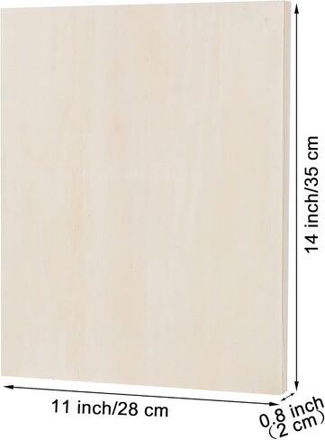ADXCO 8 Pack Wood Panels 11 x 14 inch Wooden Canvas Board Unfinished Wooden Panel Boards for Painting, Arts, Pouring Use with Oils, Acrylics in Kuwait