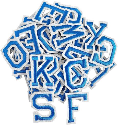 52Pcs Iron on Letter Patches, Letters A-Z Patches for Clothes(White) in Saudi Arabia