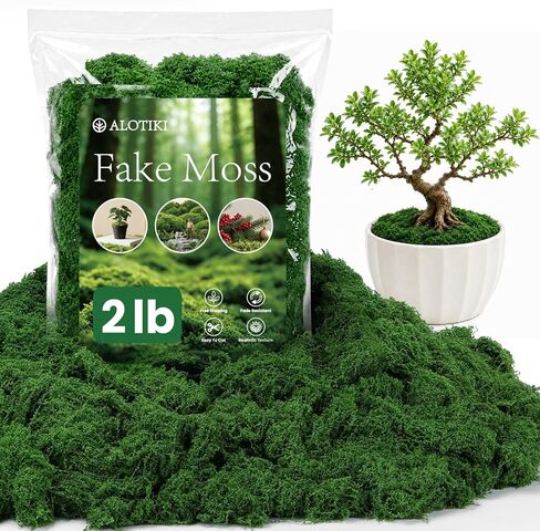 Alotiki Fake Moss for Potted Plants Indoor 15 OZ Green Moss for Crafts in Kuwait