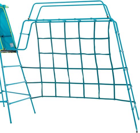 Explorer 2 Jungle Gym Climbing Set with Adjustable Steel Frame, Weather-Resistant Canopy & Platform, Outdoor Playset and Playground Equipment for Kids Ages 3-12, 220 lbs Capacity in Saudi Arabia