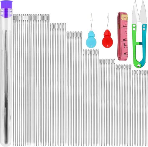 UOOU 105 Pcs Beading Needles, Beading Needles for Seed Beads Needles in Saudi Arabia