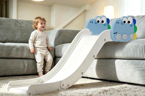 Glaf Couch Slide, Indoor Use for Stairs Bed Sofa, HDPE Plastic Adjustable Kids Play Slide (Pink) in Saudi Arabia