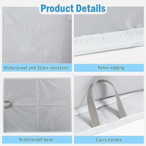 Dog Litter Box with High Walls, 22" Pee Pad Holder Foldable, Indoor Dog Potty Tray for Puppy Dogs, No Assembly, No Spill, Waterproof, Easy to Clean, Portable for Travel in Kuwait