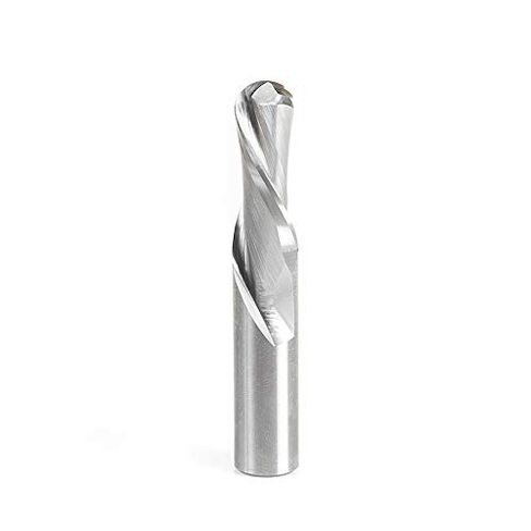أداة Amana Tool 46478 مزمار مزدوج من الكربيد الصلب مقطوع بشكل كروي حلزوني 3/16 R x 3/8 D x 1-1/4 CH x 3/8 SHK x 3 بوصة لقمة توجيه طويلة in Kuwait