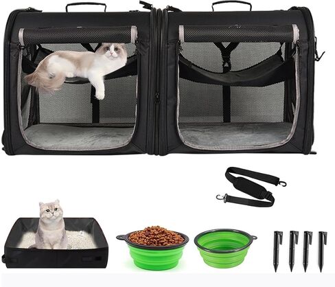 Wakytu 2-in-1 Pet Carrier for Cats & Dog, Travel Carrier for Camping in Saudi Arabia