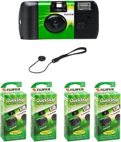10x Fuji Quicksnap Flash 400 Disposable 35mm Camera 27 Exp 09/2020 Fresh in Kuwait