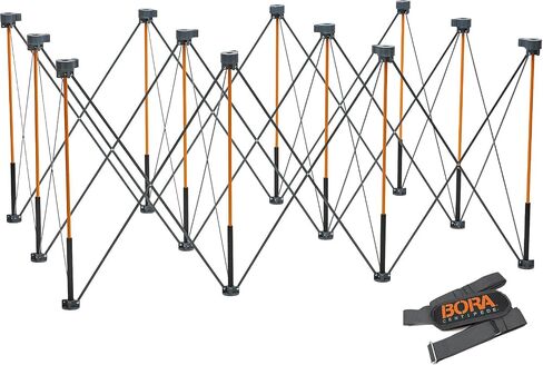 BORA Centipede CT12 36 inch Tall Portable Folding Workstand With Carry Strap, Collapsible Workbench, Construction table, Support, Sawhorse, 4Ft X 6Ft, 36 inch work height, 4500lb weight capacity in Kuwait