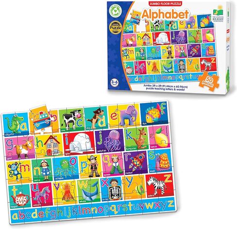 The Learning Journey: Jumbo Floor Puzzles - Alphabet - Extra Large Puzzle Measures 3 ft by 2 ft - Preschool Toys & Gifts for Boys & Girls Ages 3 and Up (436318) in Kuwait