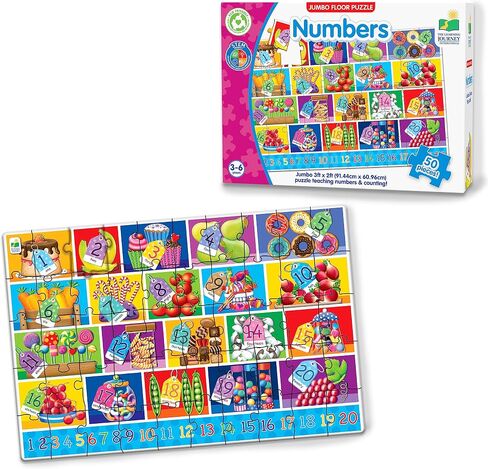 The Learning Journey: Jumbo Floor Puzzles - Alphabet - Extra Large Puzzle Measures 3 ft by 2 ft - Preschool Toys & Gifts for Boys & Girls Ages 3 and Up (436318) in Kuwait