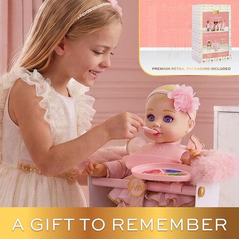 FAO Schwarz Baby Doll High Chair with Feeding Accessories, Fits 14" Dolls in Kuwait