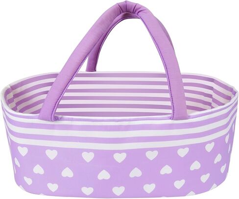 Aori Reborn Baby Dolls Bassinet Foldable Baby Doll Carrier Bed Soft Doll Carrier Doll Accessories with Handle for 17-22 inch Baby Dolls Girls (Pink) in Kuwait