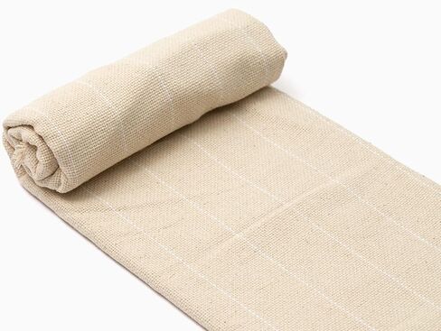 Monks Cloth for Punch Needle Project - 2 Yards, 60" Wide, 100% Cotton, Premium Quality Tufting Fabric for Rug Hooking, Punch Needle Frame - 72"x60" (2 Yards) in Kuwait