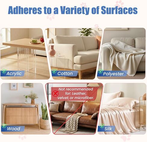 24PCS Cat Scratch Furniture Protector, Double Sided Couch Protectors Tape from Cats Claws Scratching, Clear Sticky Sheets Proof Clawing Sofa Corner Protection Cover Anti Scratch for Furniture in Saudi Arabia
