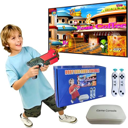 Video Game Console for Kids with Light Gun, 100+ Sports & Shooting TV Games in Saudi Arabia
