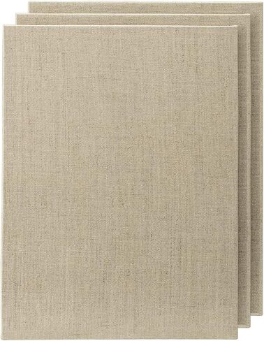 Senso Clear Primed Linen Panels - 8x10-3 Pack of Panels for Painting Oils, Acrylics, Pastels and More in Kuwait