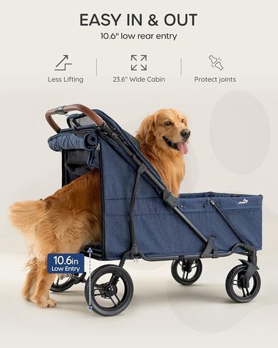 Large Dog Stroller for Large Dogs Up to 170 lbs, for Multiple Pets in Saudi Arabia