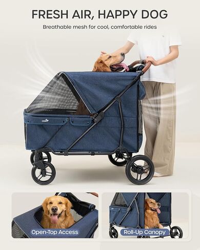 Large Dog Stroller for Large Dogs Up to 170 lbs, for Multiple Pets in Saudi Arabia