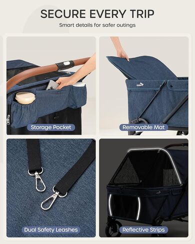 Large Dog Stroller for Large Dogs Up to 170 lbs, for Multiple Pets in Saudi Arabia