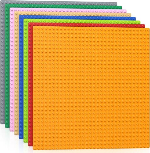 Vdealen 4 Pack Classic Baseplates 10" x 10" Large Building Plates for Building Bricks, Compatible with All Major Brands and Activity Table- Perfect STEM Gift for Builders in Saudi Arabia