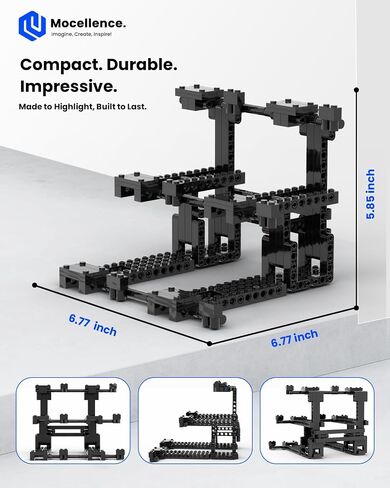 Display Stand for Lego Speed Champions Cars (1 Pack), Upgraded 3-Layer Stand Holds 6 Cars Compatible with 76917, 76908, 76918, 76915, 76914, 76907, 76901, 76902 & More, Gift for Collectors & Kids 6+ in Saudi Arabia