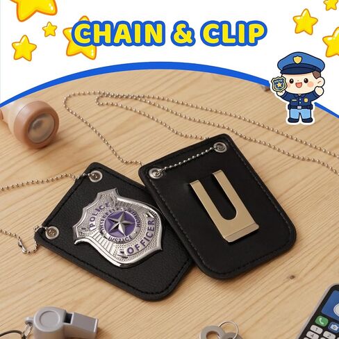 2pcs Police Badge, Police Costume Accessories for Kid in Saudi Arabia