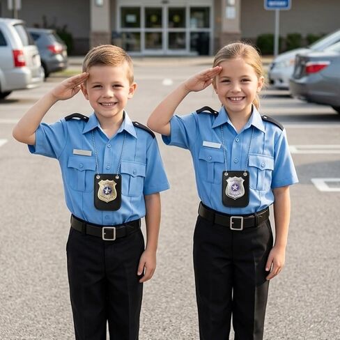 2pcs Police Badge, Police Costume Accessories for Kid in Saudi Arabia