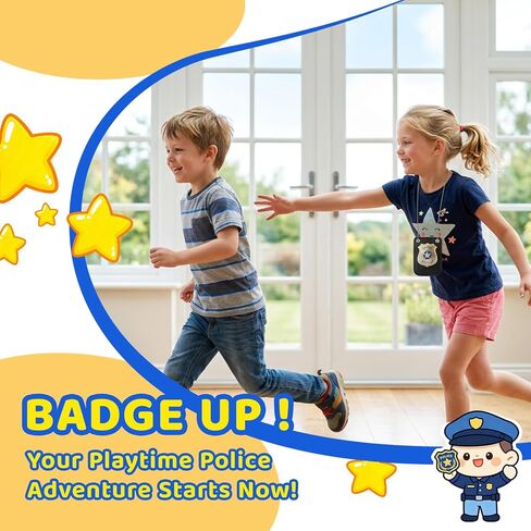 2pcs Police Badge, Police Costume Accessories for Kid in Saudi Arabia
