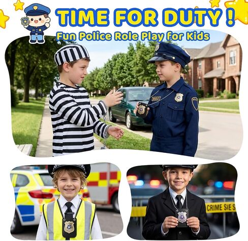 2pcs Police Badge, Police Costume Accessories for Kid in Saudi Arabia