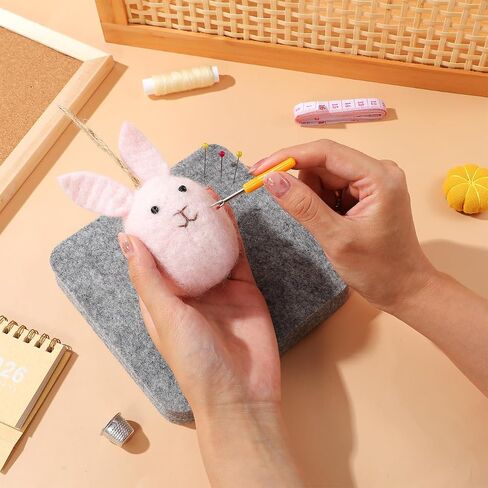 Healifty Needle Felting Mat Dense Wool Felt Pad for Precision Felting Thick Craft Work Block for Desk Protection DIY Needle Felting Supplies 5.98 X 5.98 X 0.98 in Dark Grey in Kuwait