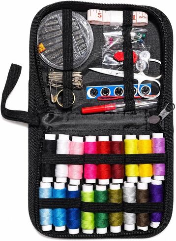 Otylzto Portable Zipper Sewing Kit, Complete Home Travel DIY Supplies Set in Saudi Arabia