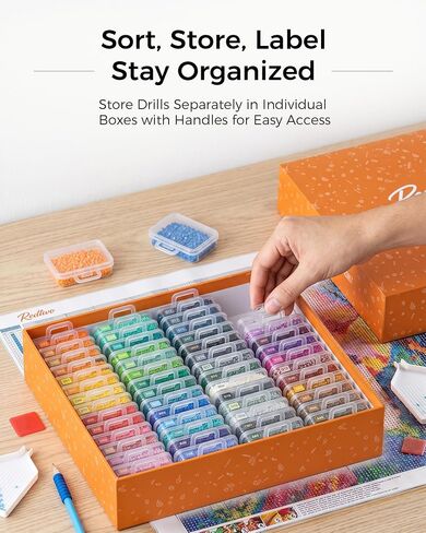 Redtwo 60pcs 2026 Version Diamond Painting Storage Container in Saudi Arabia