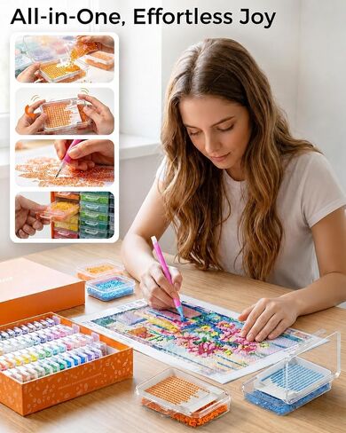 Redtwo 60pcs 2026 Version Diamond Painting Storage Container in Saudi Arabia