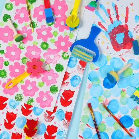 ARTME Washable Paint for Kids, 14 Colors x 2 oz Finger Paint with 37 Tools in Kuwait