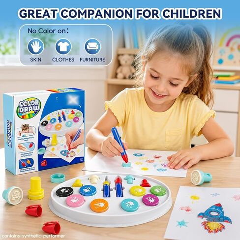 Magic Paint Set, Mess Free Painting Station for Kids, Finger Painting Alternative, Gift for Children 3,4,5,6,7,8,9 Year olds (Paint Set) in Kuwait