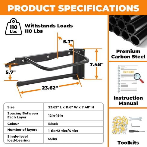 Sidasu 1 Pack Thickened Saddle Rack,Wall Mounted Saddle Stand with Pad Bar in Saudi Arabia