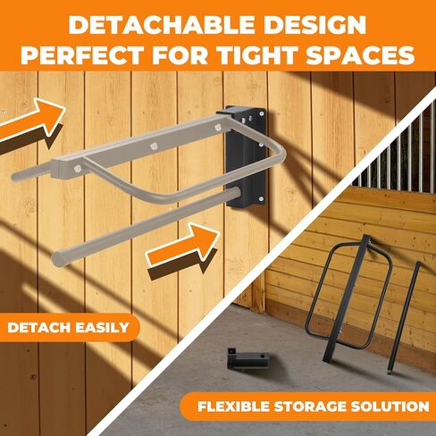 Sidasu 1 Pack Thickened Saddle Rack,Wall Mounted Saddle Stand with Pad Bar in Saudi Arabia