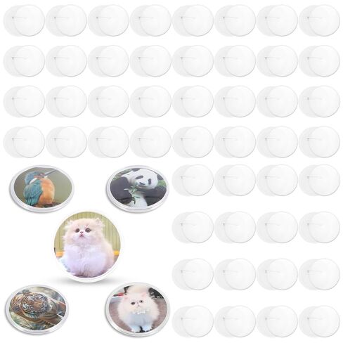 Button Maker Machines, 2.16 Inch DIY Creative Pin Press Machine Set, Versatile Installation-Free Badge Maker Apparatus, Solid Pin Makers, Press Machine Badge Punch Kit with 48 PCS Button Parts in Saudi Arabia
