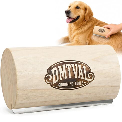 Dog Brush for Shedding, Wooden Deshedding Brush for Dogs, 5 Inch in Kuwait