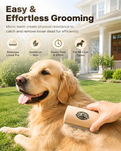 Dog Brush for Shedding, Wooden Deshedding Brush for Dogs, 5 Inch in Kuwait