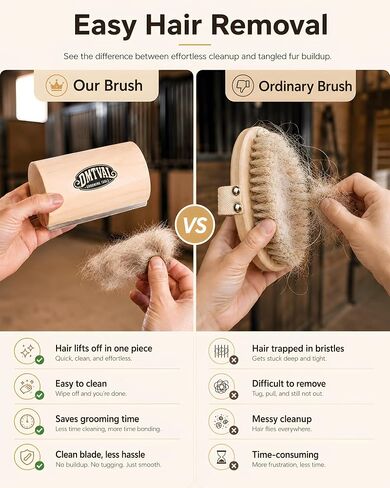 Dog Brush for Shedding, Wooden Deshedding Brush for Dogs, 5 Inch in Kuwait