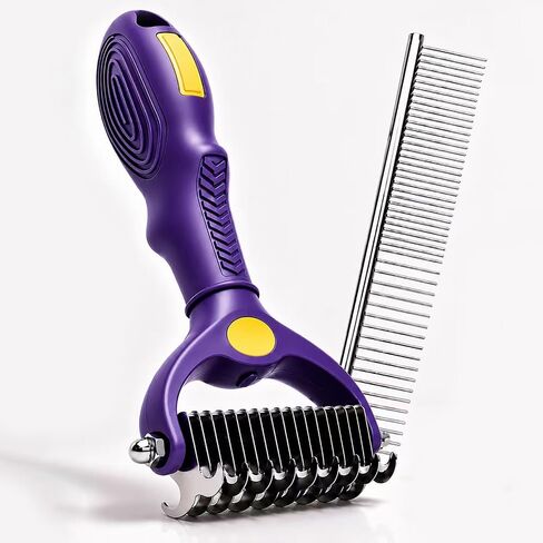 Deshedding Dog Brush, Dog Grooming Kit for Dogs & Cats in Kuwait