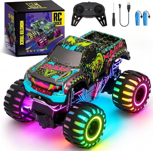 Remote Control Monster Truck Toys, RC Monster Trucks for Kids Ages 4-7-12 in Kuwait